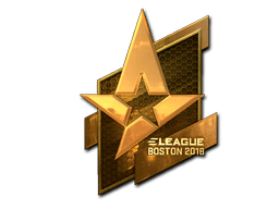 Samolepka (Astralis zlatá Boston 2018)