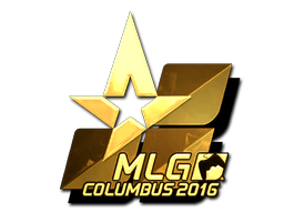 Samolepka (Astralis zlatá MLG Columbus 2016)
