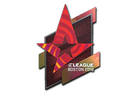 Klistermærke (Astralis holo Boston 2018)