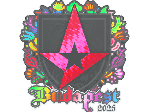 Klistermærke (Astralis holo Budapest 2025)