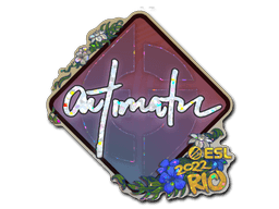 Klistermærke (autimatic glitter Rio 2022)
