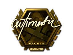 Samolepka (autimatic zlatá London 2018)