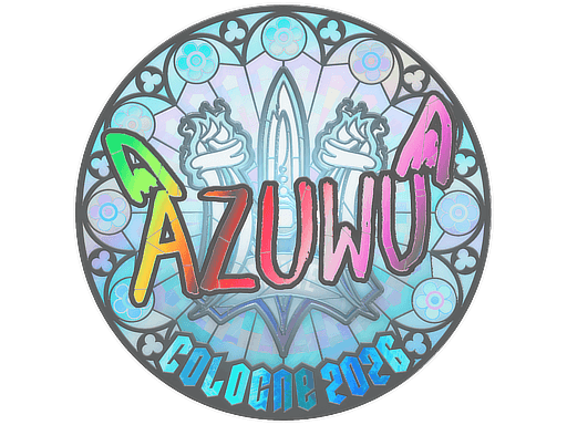 Klistermærke (AZUWU holo Cologne 2026)