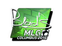 Klistermærke (B1ad3 folie MLG Columbus 2016)