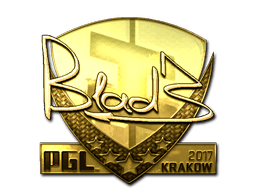 Samolepka (B1ad3 zlatá Krakow 2017)