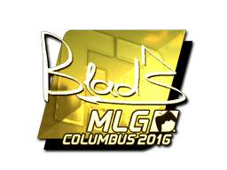 Samolepka (B1ad3 zlatá MLG Columbus 2016)