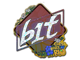 Klistermærke (b1t glitter Rio 2022)