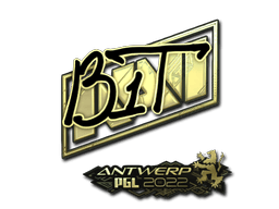 Samolepka (b1t zlatá PGL Antwerp 2022)