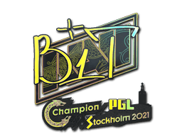 Klistermærke (b1t holo Stockholm 2021)