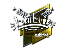 Klistermærke (balblna folie Boston 2018)
