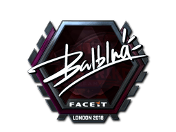 Klistermærke (balblna folie London 2018)