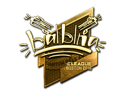 Samolepka (balblna zlatá Boston 2018)