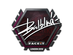 Samolepka (balblna London 2018)