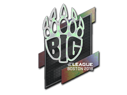 Samolepka (BIG holografická Boston 2018)
