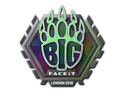 Samolepka (BIG holografická London 2018)