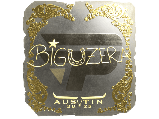 Samolepka (biguzera zlatá BLAST.tv Austin 2025)