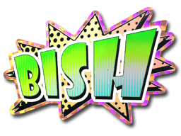 Klistermærke (Bish holo)