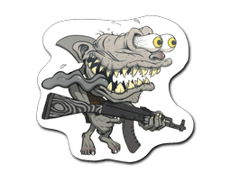 Adesivo (Squalo d'assalto nero)