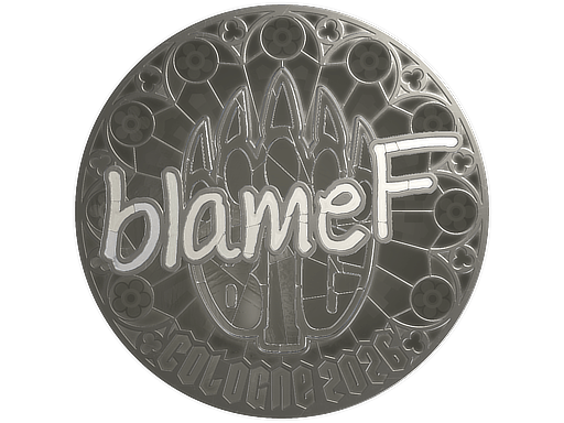 Klistermærke (blameF folie Cologne 2026)