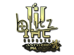 Samolepka (bLitz zlatá PGL Antwerp 2022)