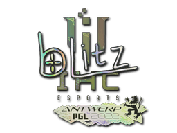 Samolepka (bLitz holografická PGL Antwerp 2022)