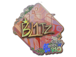Samolepka (bLitz holografická IEM Rio 2022)