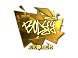 Samolepka (bodyy zlatá ESL Cologne 2016)