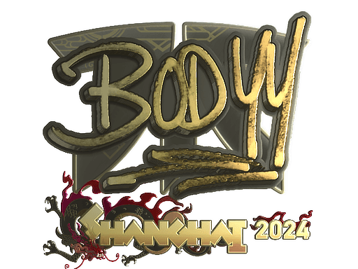 Samolepka (bodyy zlatá Perfect World Shanghai 2024)