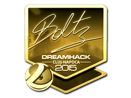 Samolepka (boltz zlatá Kluž 2015)