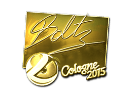 Samolepka (boltz zlatá Kolín nad Rýnem 2015)