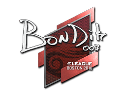 Samolepka (bondik Boston 2018)
