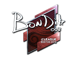 Klistermærke (bondik folie Boston 2018)