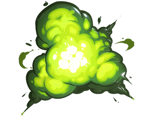 Klistermærke (Boom Blast glitter)