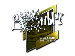 Klistermærke (Boombl4 folie Boston 2018)