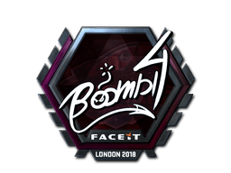 Klistermærke (Boombl4 folie London 2018)