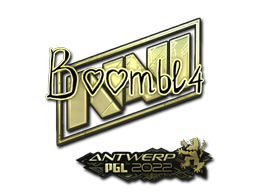 Samolepka (Boombl4 zlatá PGL Antwerp 2022)