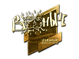 Samolepka (Boombl4 zlatá Boston 2018)