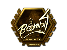Samolepka (Boombl4 zlatá London 2018)
