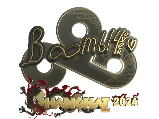 Samolepka (Boombl4 zlatá Perfect World Shanghai 2024)