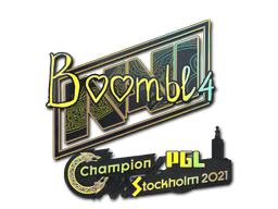 Klistermærke (Boombl4 holo Stockholm 2021)