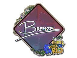 Klistermærke (Brehze glitter Rio 2022)