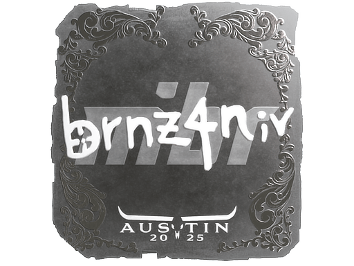 Klistermærke (brnz4n folie Austin 2025)