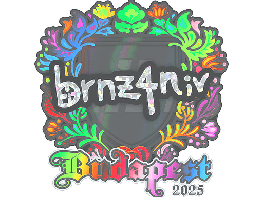 Klistermærke (brnz4n holo Budapest 2025)