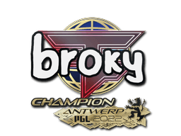 Samolepka (broky šampion PGL Antwerp 2022)