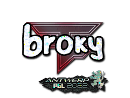 Klistermærke (broky glitter Antwerp 2022)