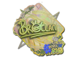 Samolepka (Brollan holografická IEM Rio 2022)