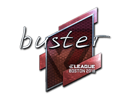 Klistermærke (buster folie Boston 2018)