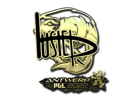 Samolepka (buster zlatá PGL Antwerp 2022)