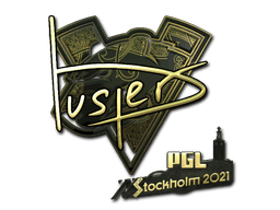 Samolepka (buster zlatá PGL Stockholm 2021)