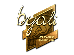 Samolepka (byali zlatá Boston 2018)